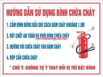 Hướng dẫn sử dụng bình chữa cháy