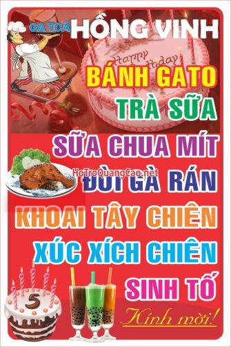 Ăn vặt khoai tây chiên, xúc xích, trà sữa, sinh tố 0006