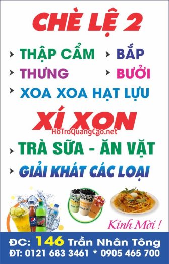 Ăn vặt chè, thập cẩm, trà sữa 0011