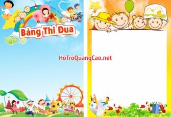 Bảng thi đua, trang trí mầm non 0005