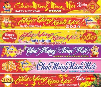 Băng rôn chúc mừng năm mới Tết 0004