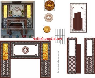 CNC Phòng thờ, gia tiên 0005