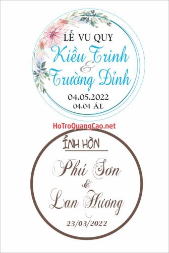 Khánh cưới, bảng tên, hoa cưới 0016