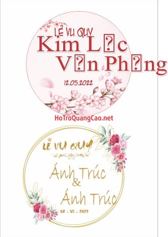 Khánh cưới, bảng tên, hoa cưới 0017