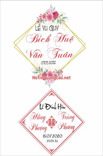 Khánh cưới, bảng tên, hoa cưới 0025