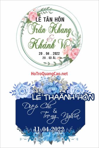 Khánh cưới, bảng tên, hoa cưới 0026