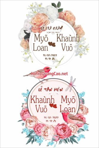 Khánh cưới, bảng tên, hoa cưới 0027