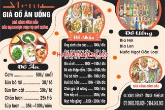 Menu, thực đơn 0007