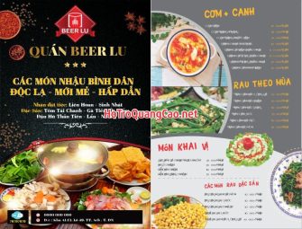 Menu, thực đơn 0016