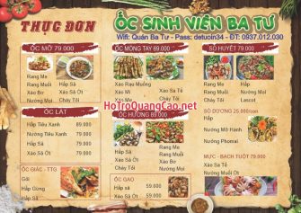 Menu, thực đơn 0017