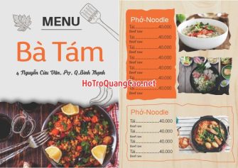 Menu, thực đơn 0022