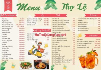 Menu, thực đơn 0042