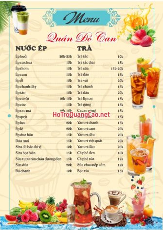 Menu, thực đơn 0048