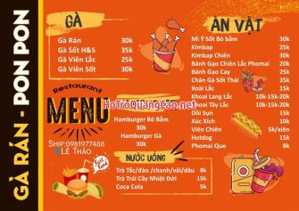 Menu, thực đơn 0051