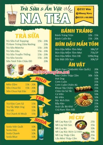 Menu, thực đơn 0055