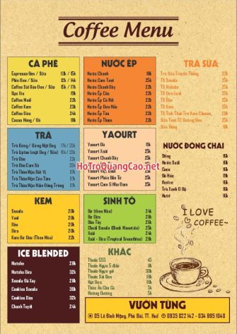 Menu, thực đơn 0069