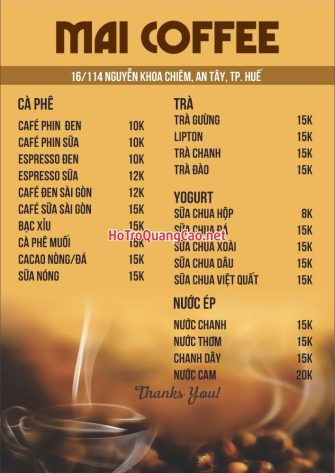 Menu, thực đơn 0073