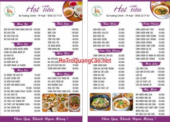 Menu, thực đơn 0082