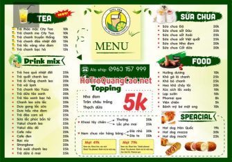 Menu, thực đơn 0102