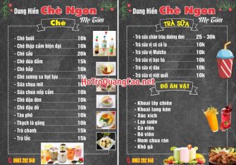 Menu, thực đơn 0103