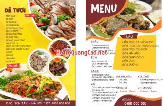 Menu, thực đơn 0107