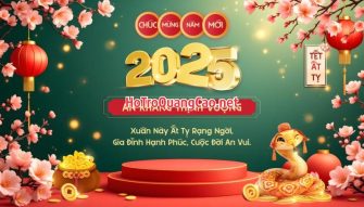 Phông nền chúc mừng năm mới Tết 2025 0001