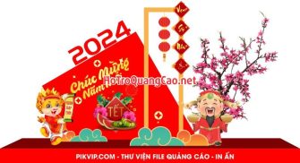 Tiểu cảnh, phông nền, backdrop chụp ảnh tết, chúc mừng năm mới 0001