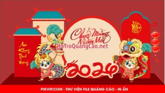 Tiểu cảnh, phông nền, backdrop chụp ảnh tết, chúc mừng năm mới 0009