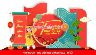 Tiểu cảnh, phông nền, backdrop chụp ảnh tết, chúc mừng năm mới 0010