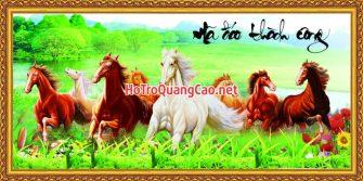 Tranh mã đáo thành công 0012 - File PSD