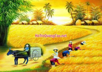 Tranh đồng quê, làng quê Việt Nam 0013