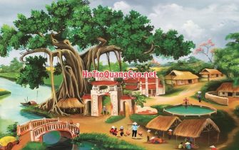 Tranh đồng quê, làng quê Việt Nam 0015