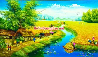 Tranh đồng quê, làng quê Việt Nam 0024