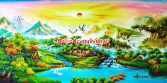 Tranh đồng quê, làng quê Việt Nam 0028