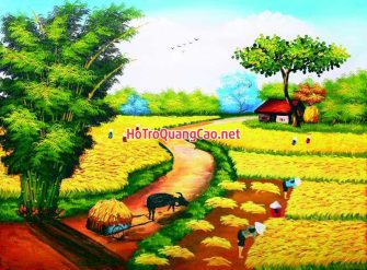 Tranh đồng quê, làng quê Việt Nam 0033