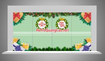 Trang trí dán cửa kính giáng sinh Noel 0002