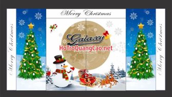 Trang trí dán cửa kính giáng sinh Noel 0003