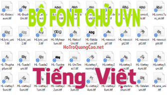 Bộ Font HL Hùng Lân Full Việt Hóa