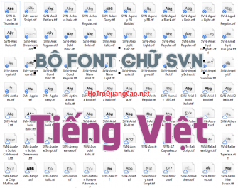 Bộ Font SVN Full – 379 Font SVN Việt Hóa