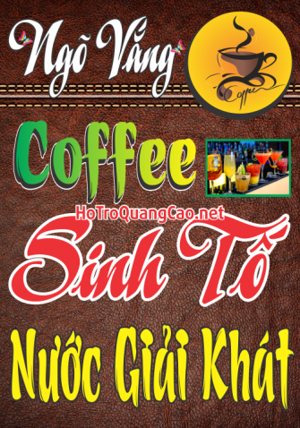 Biển bảng quảng cáo quán Coffee, Sinh tố, nước giải khát