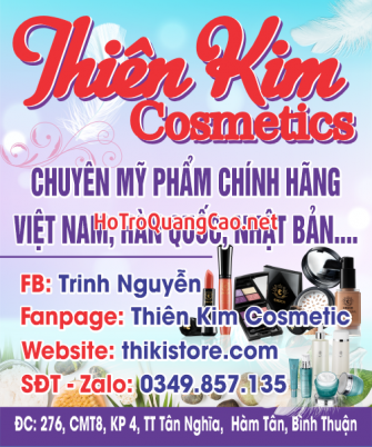 Biển bảng quảng cáo chuyên cung cung cấp mỹ phẩm chính hãng Việt Nam – Hàn Quốc – Nhật Bản