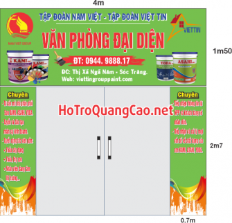 Biển bảng quảng cáo văn phòng đại diện tập đoàn Nam Việt – Việt Tin