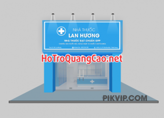 Biển bảng quảng cáo nhà thuốc Lan Hương đạt chuẩn GPP
