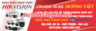 Biển bảng quảng cáo của hàng tin học Hướng Việt mua bán máy tính – máy tin – camera
