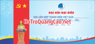 Phông nền Đại hội đại biểu liên hội thanh niên Việt Nam