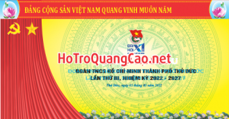 Phông nền Đại hội đoàn TNCS Hồ Chí Minh